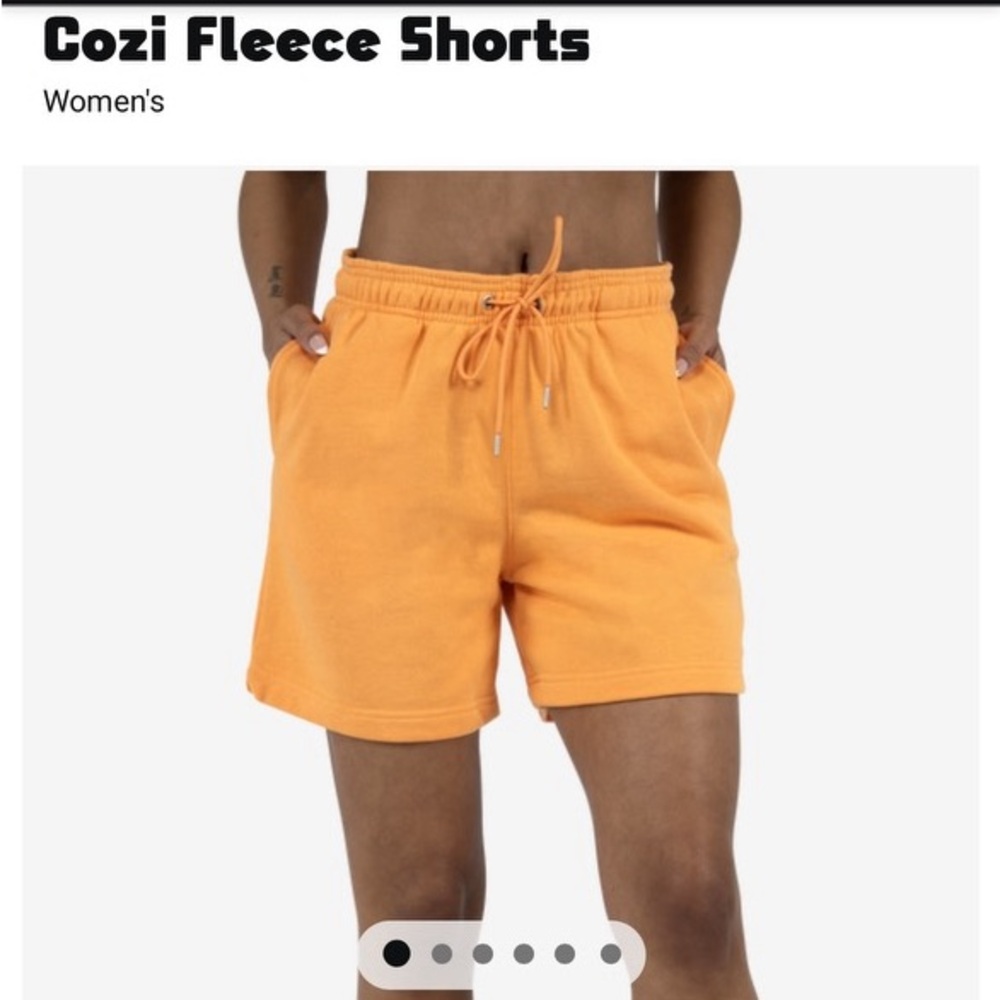 Cozi Fleece Orange Shorts
